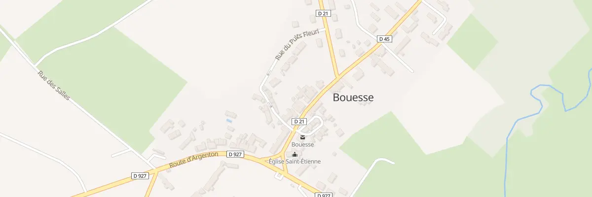 Plan du 7 Rue Grande à Bouesse