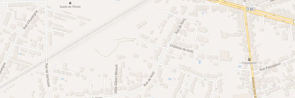Plan du 54 Rue de Notz à Châteauroux