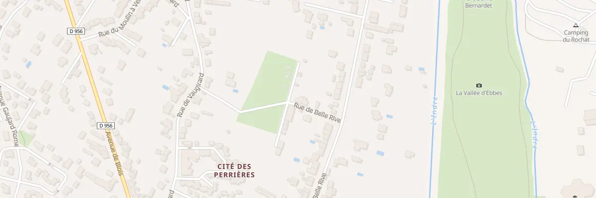 Plan du 57T Rue de Belle-Rive à Châteauroux