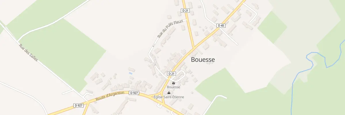 Plan du 9 Rue Grande à Bouesse