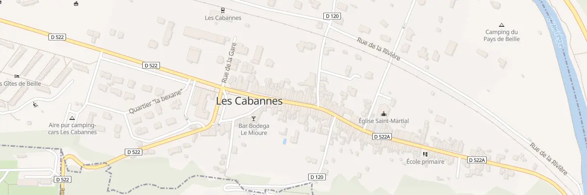 Plan du 27 Rue Principale aux Cabannes