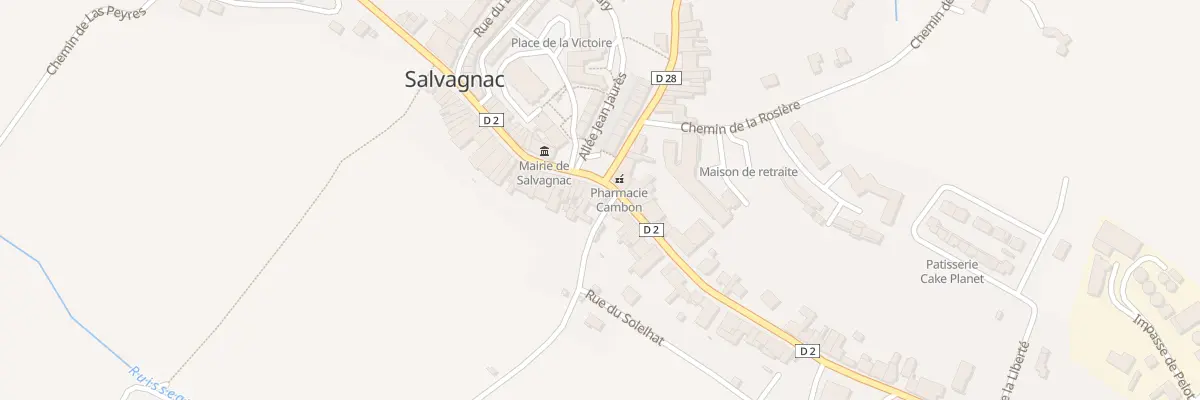Plan du 1 Gr Grand Rue à Salvagnac