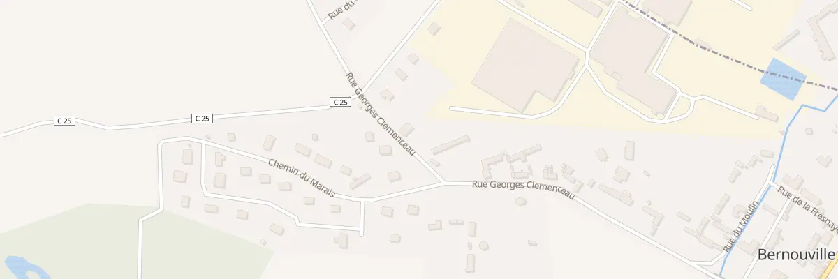 Plan du 34 Rue Georges Clémenceau à Bernouville