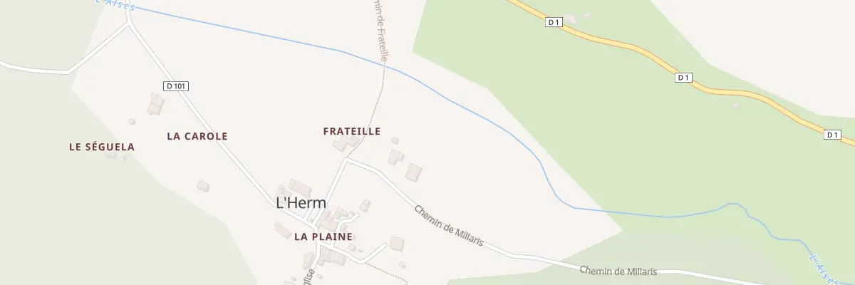 Plan du 5006 Prats de Tale à L’Herm