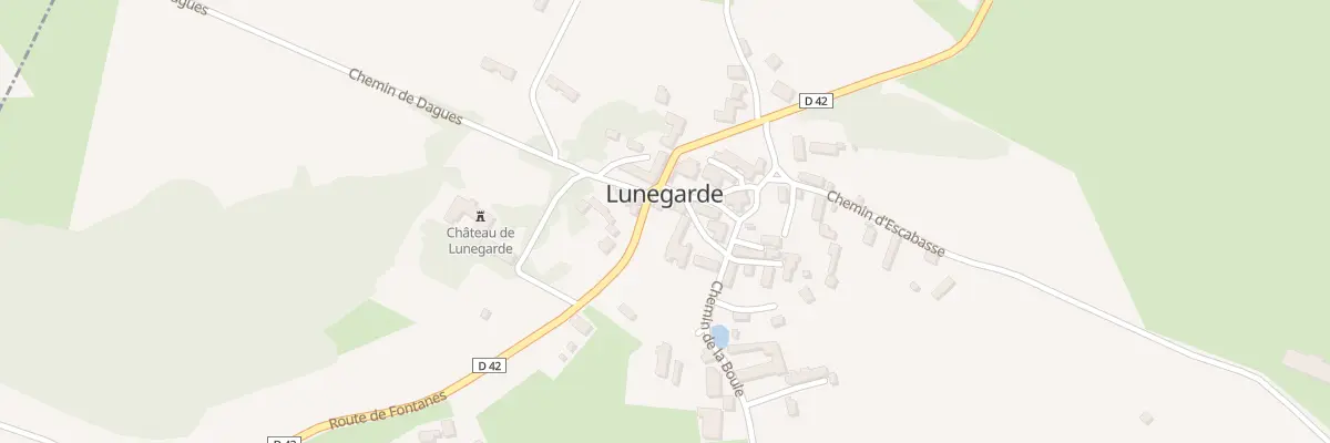 Plan du 5043 Le Bourg à Lunegarde
