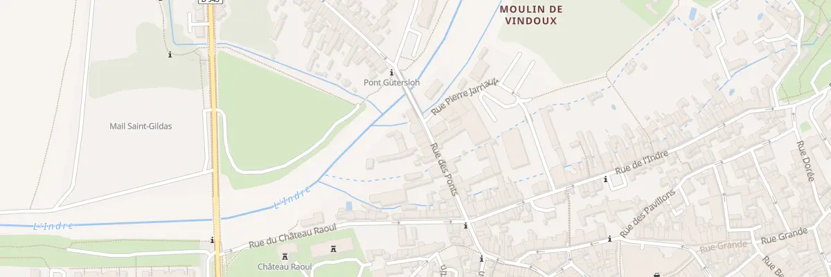 Plan du 29B Rue des Ponts à Châteauroux