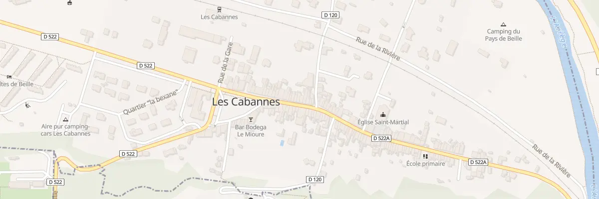Plan du 33 Rue Principale aux Cabannes