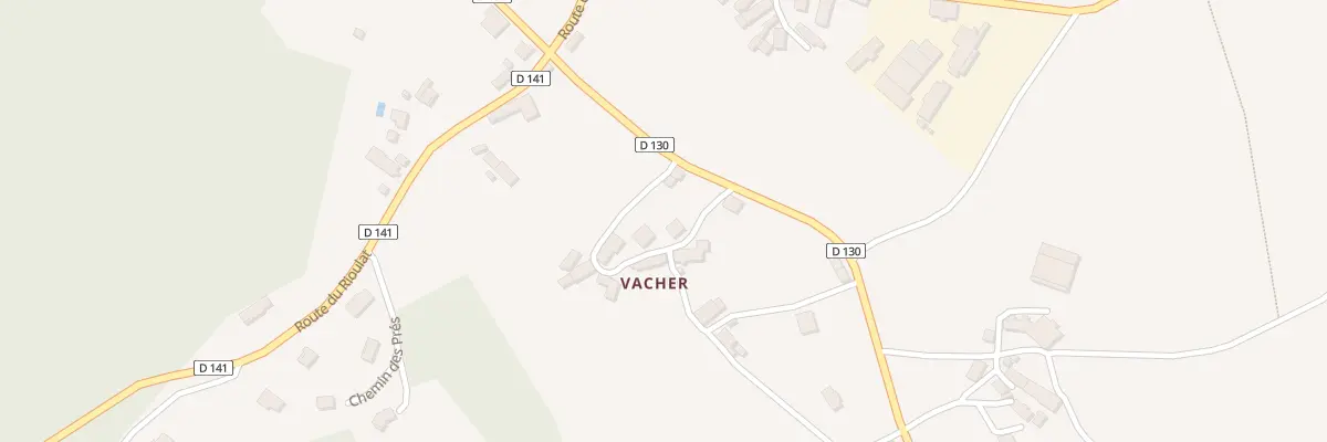 Plan du 97 A Vacher à Chameyrat