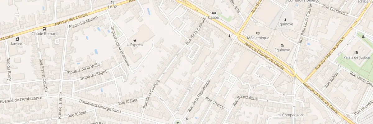 Plan du 33 Rue de la Couture à Châteauroux