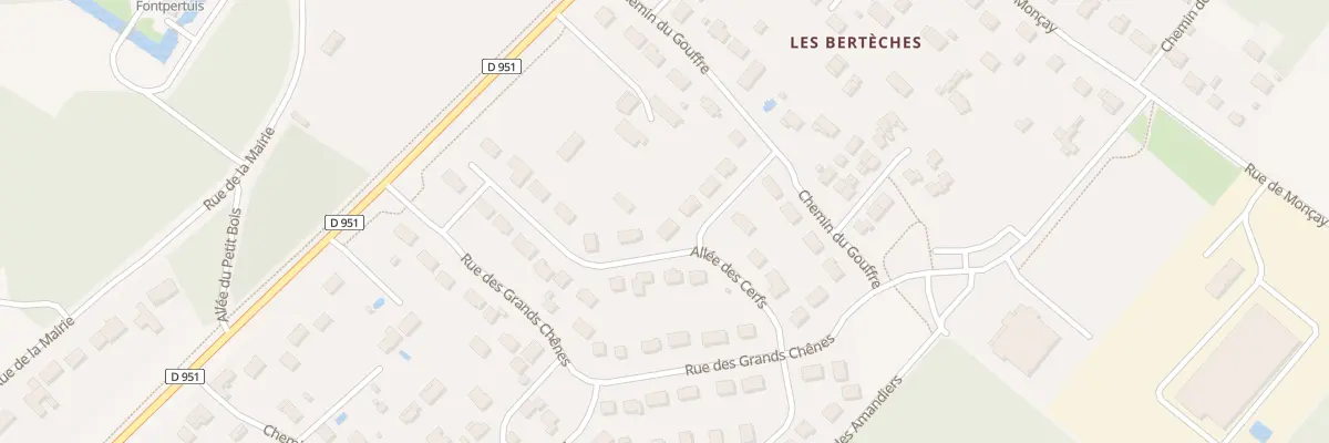 Plan du 2 All des Vignes à Lailly-en-Val
