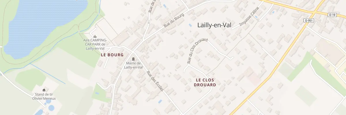 Plan du 13B Rue du Clos Drouard à Lailly-en-Val