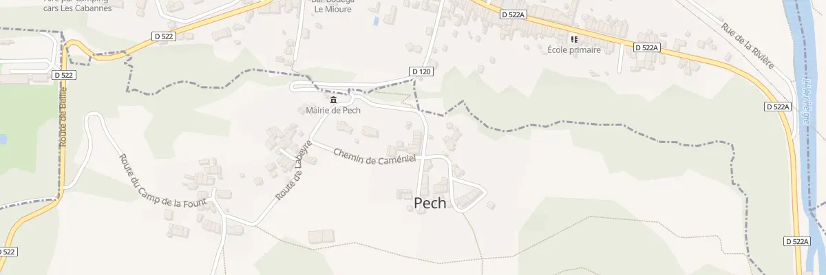Plan du 22 Le Village à Pech