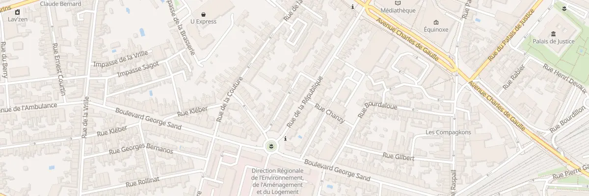 Plan du 62 Rue de la République à Châteauroux