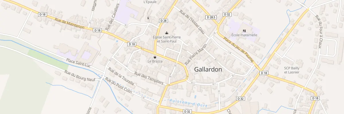 Plan du 5 Rue de la Porte de Chartres à Gallardon