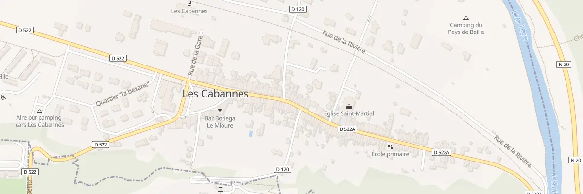 Plan du 45 Rue Principale aux Cabannes