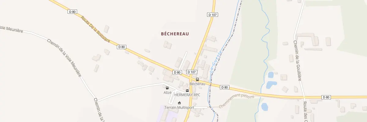 Plan du 6 Rte de la Boissière à Hermeray