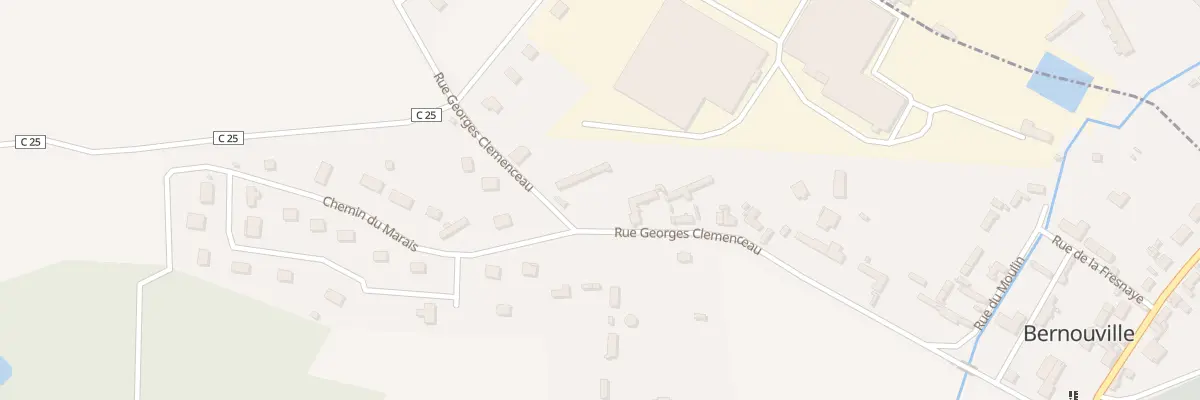 Plan du 30B Rue Georges Clémenceau à Bernouville