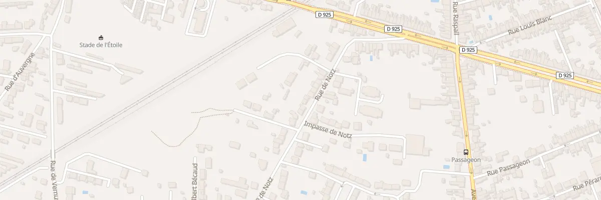 Plan du 42 Rue de Notz à Châteauroux