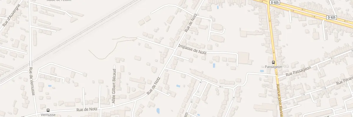 Plan du 55 Rue de Notz à Châteauroux
