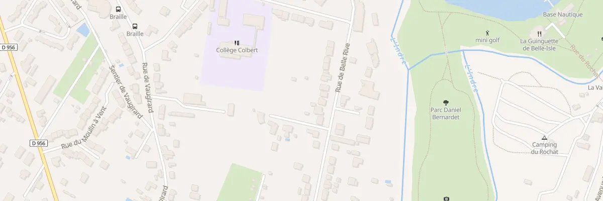 Plan du 99 Rue de Belle-Rive à Châteauroux