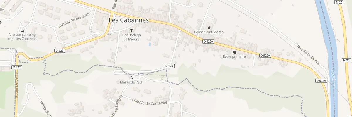 Plan du 5011 Rte de Pech aux Cabannes