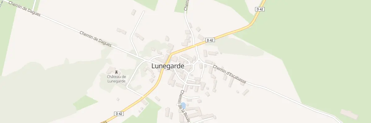 Plan du 5009 Le Bourg à Lunegarde