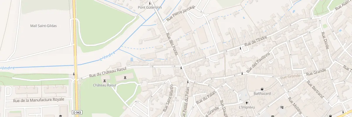 Plan du 5 Rue des Ponts à Châteauroux