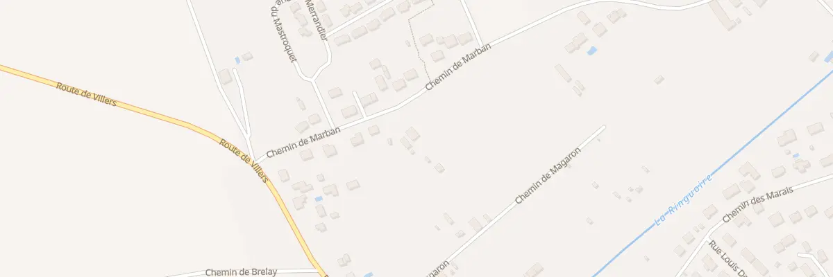 Plan du 9438 Che de Marban à Déols