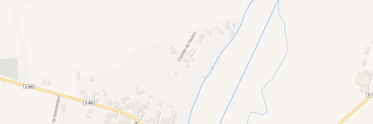 Plan du 4 Che du Foulon à Buxeuil