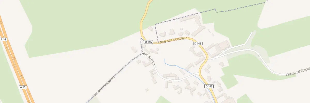 Plan du 3 Rue de Courteville à Tubersent