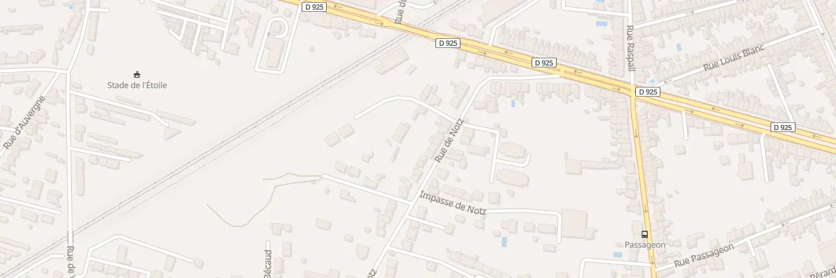 Plan du 36 Rue de Notz à Châteauroux