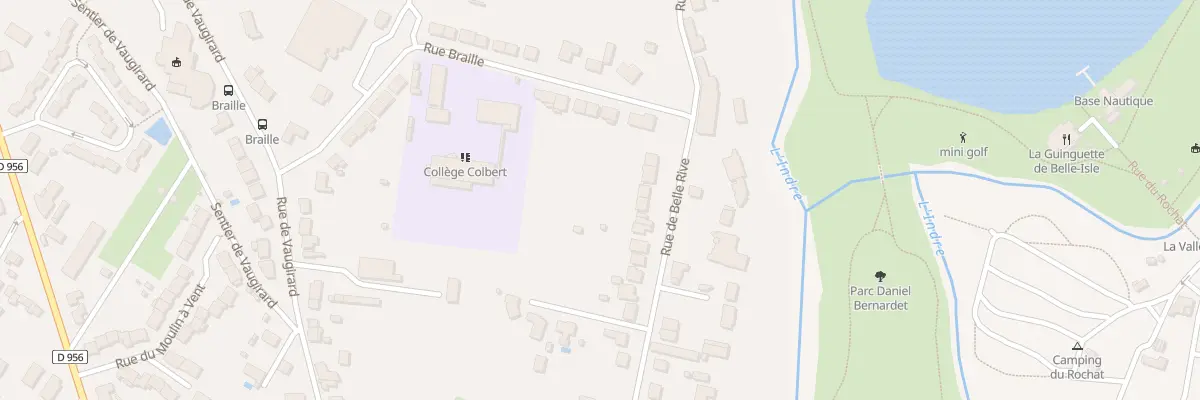 Plan du 109 Rue de Belle-Rive à Châteauroux