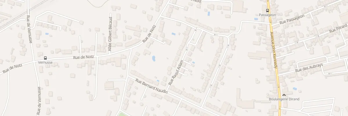 Plan du 72 Rue Raoul Adam à Châteauroux