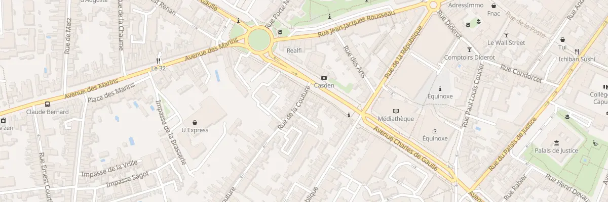 Plan du 3 Rue de la Couture à Châteauroux