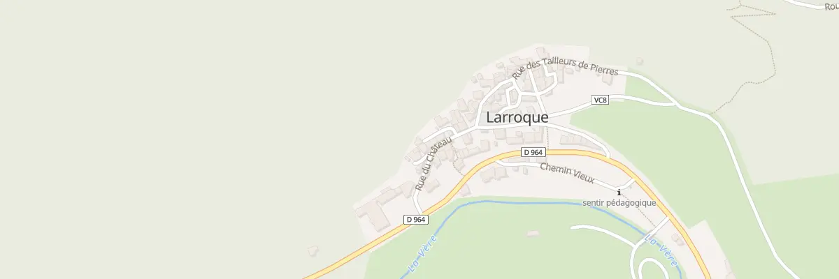Plan du 15 Pas des Falaises à Larroque