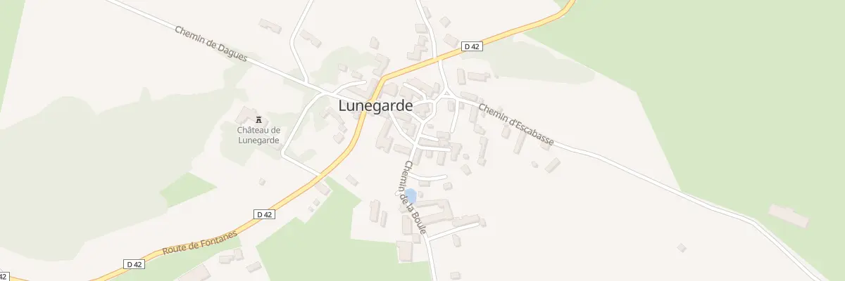 Plan du 5026 Le Bourg à Lunegarde