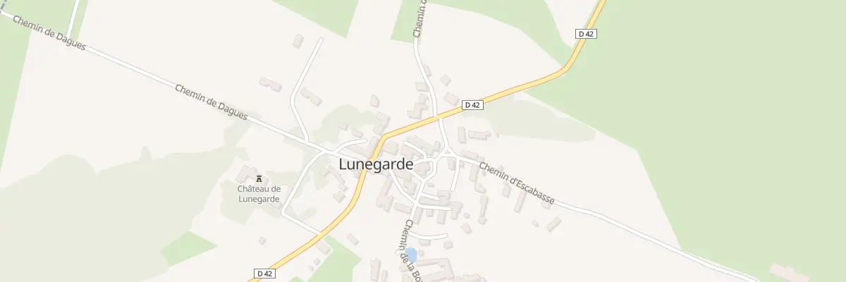 Plan du 5011 Le Bourg à Lunegarde