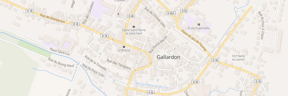 Plan du 2 Rue du Croc Sale à Gallardon
