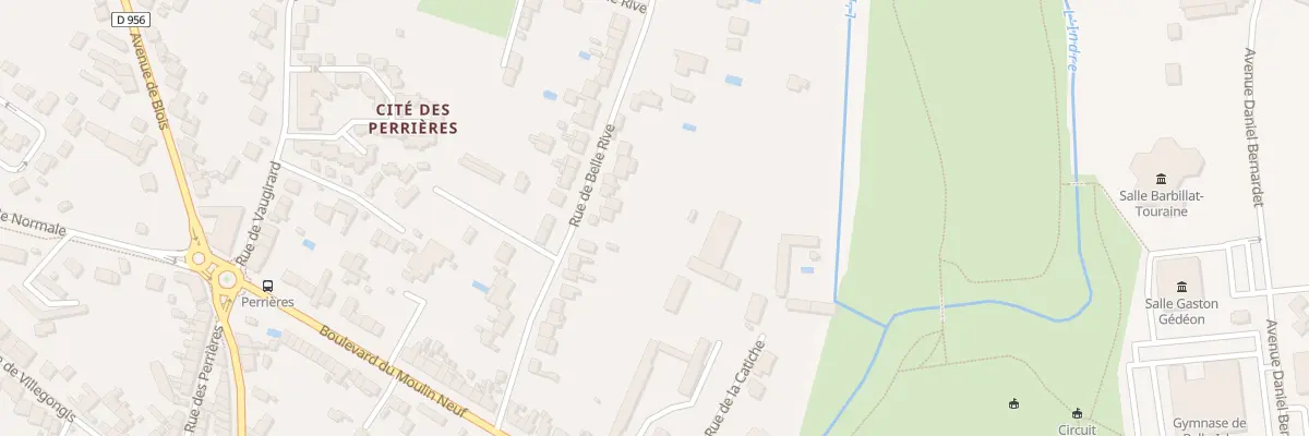 Plan du 30 Rue de Belle-Rive à Châteauroux