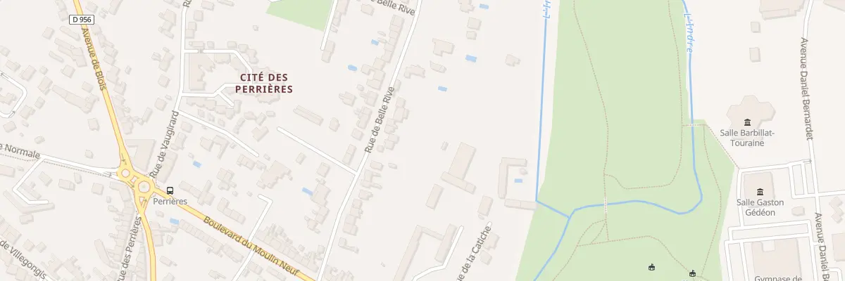 Plan du 32 Rue de Belle-Rive à Châteauroux