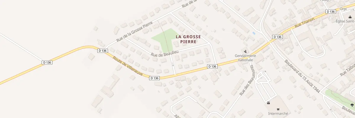 Plan du 10 Rue de Beaulieu à Patay