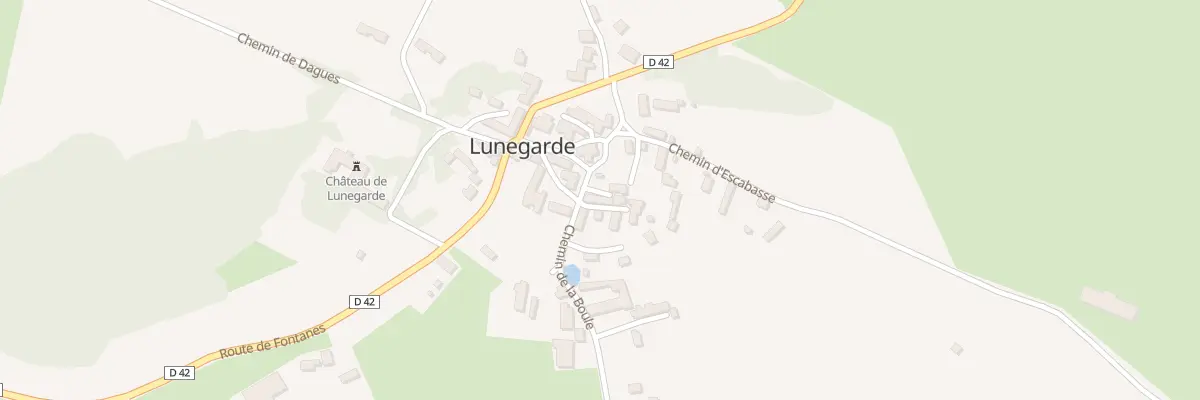 Plan du 5027 Le Bourg à Lunegarde