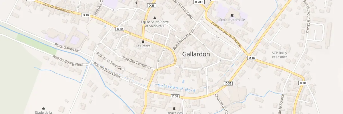 Plan du 16 Rue de la Porte de Chartres à Gallardon