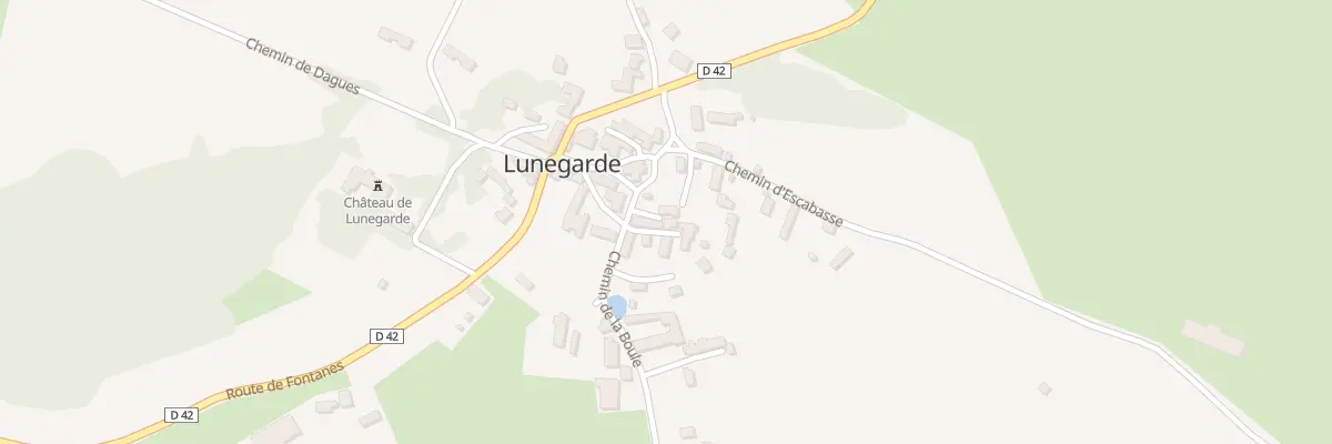 Plan du 5028 Le Bourg à Lunegarde