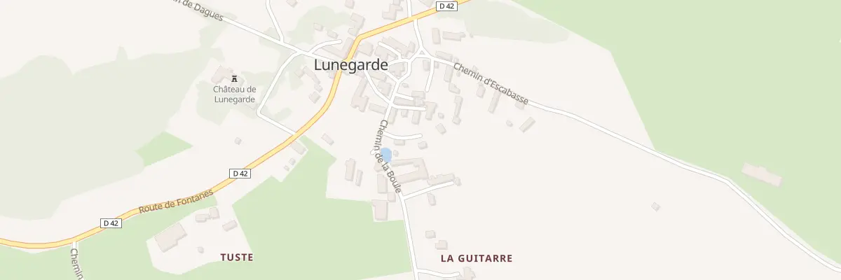Plan du 5082F Le Bourg à Lunegarde