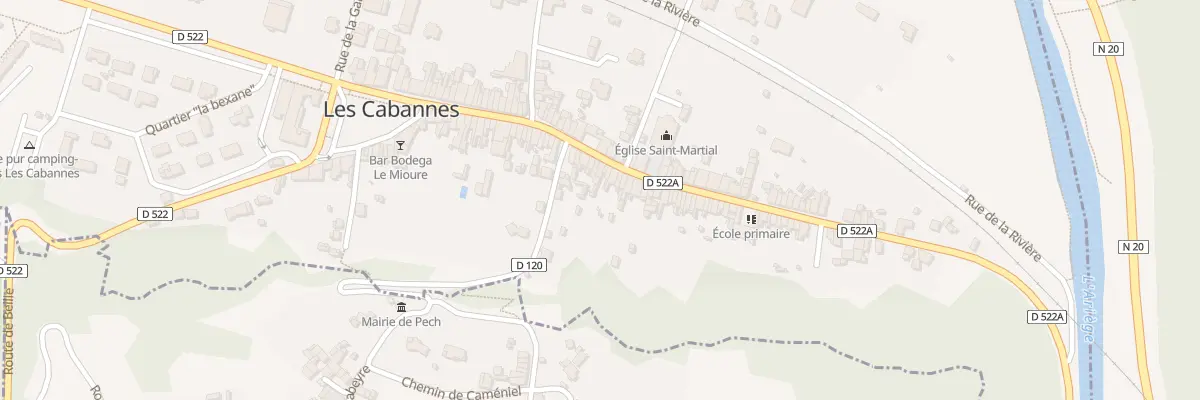 Plan du 58 Rue Principale aux Cabannes