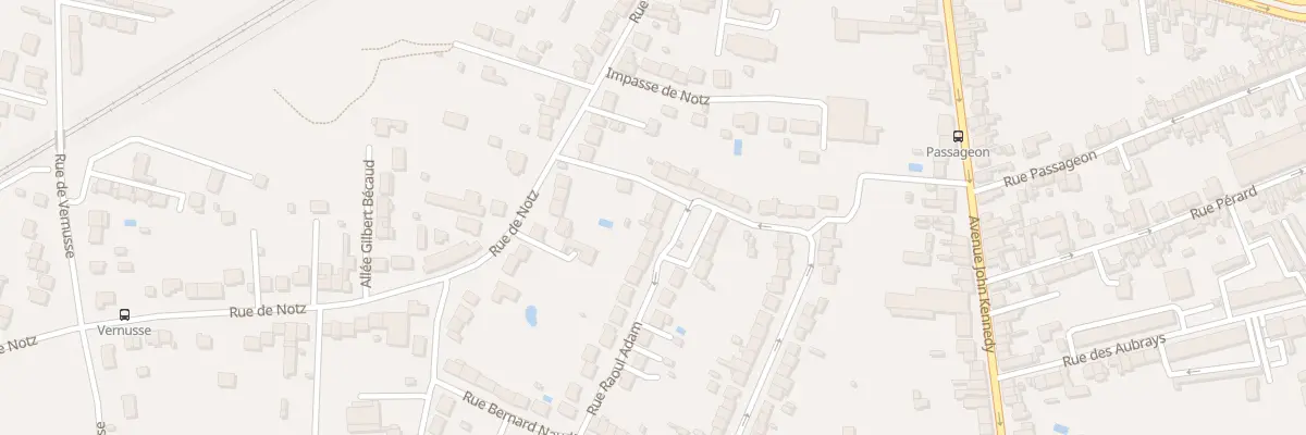 Plan du 60 Rue Raoul Adam à Châteauroux