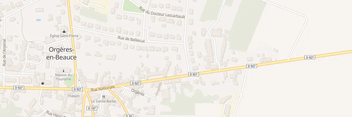 Plan du 1 Rue de Bellevue à Orgères-en-Beauce