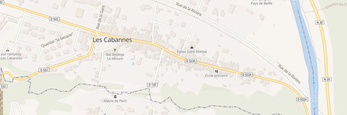 Plan du 54 Rue Principale aux Cabannes