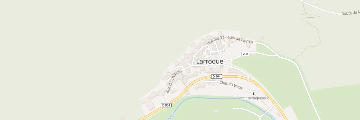 Plan du 59 Pas des Falaises à Larroque